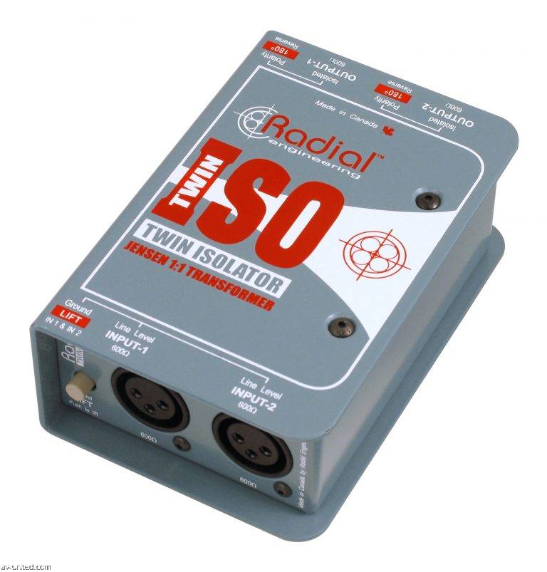 Radial Engineering Twin-Iso Line Level Isolator