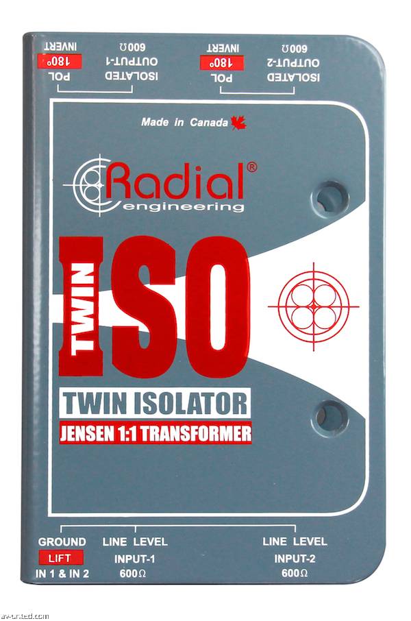 Radial Engineering Twin-Iso Line Level Isolator